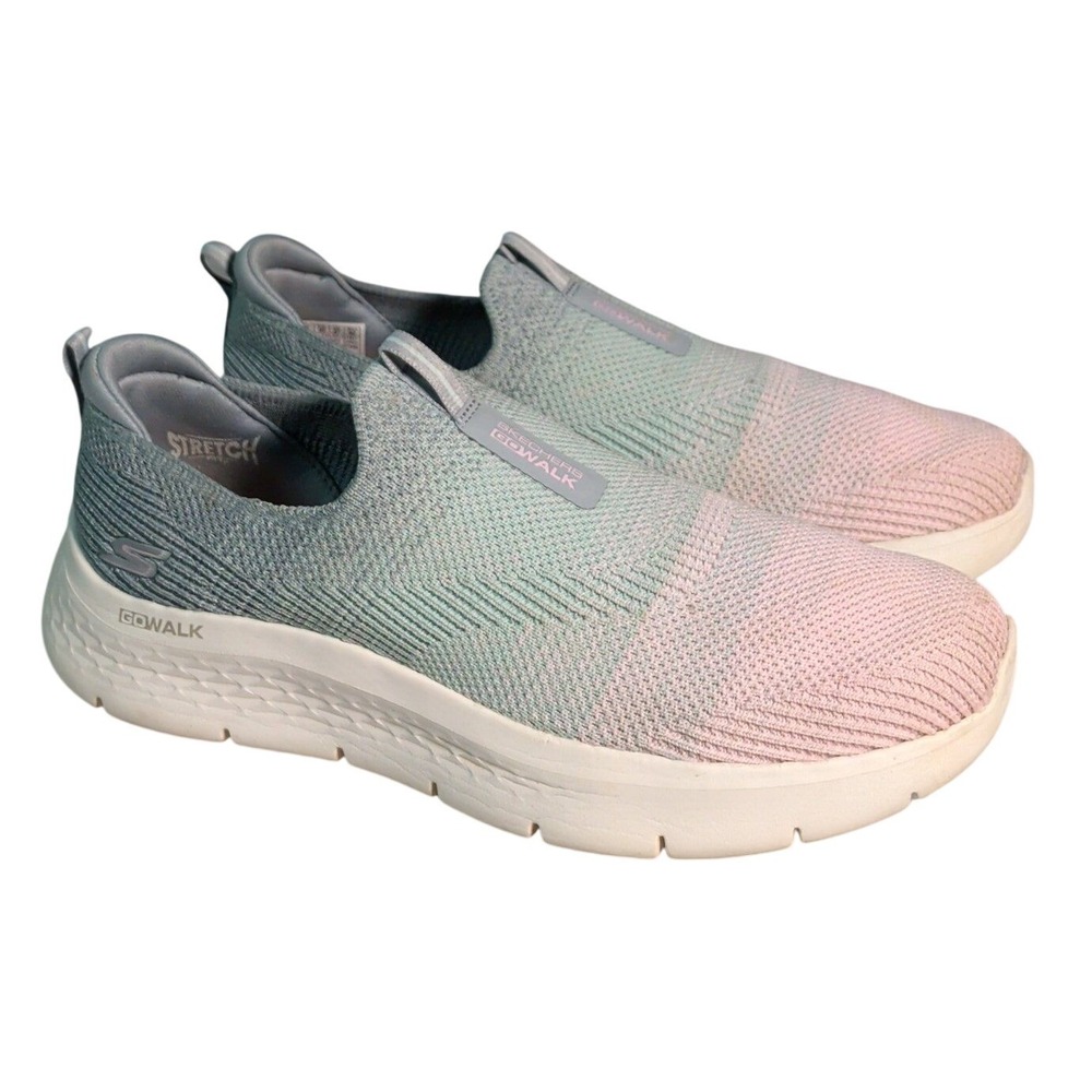 Skechers Go Walk Flex Shoes Womens Size 10 Athletic Walking Slip-On Multi Color